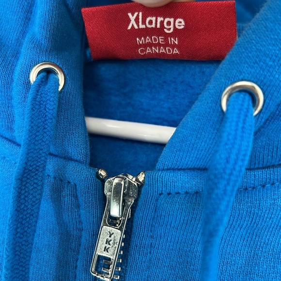 Supreme X Thrasher NWOT men’s XL Blue Zip-Up Hoodie - Picture 5 of 10